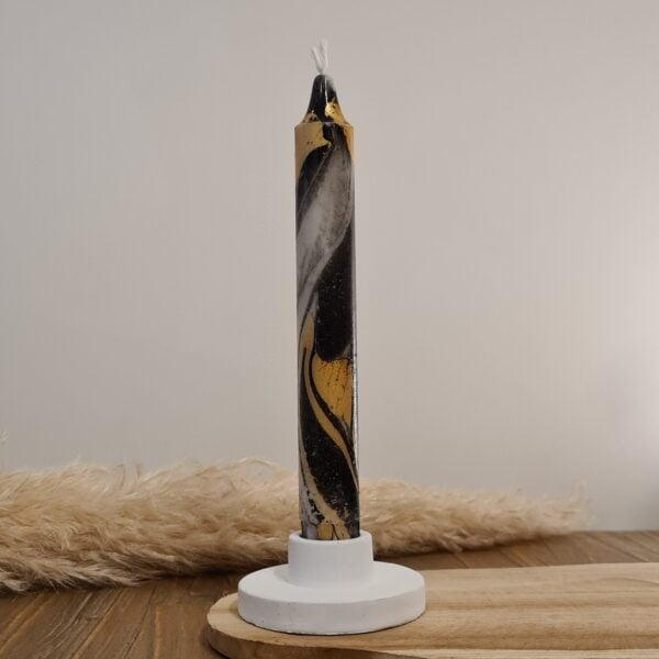 Kleurrijke dinerkaars Dark Gold